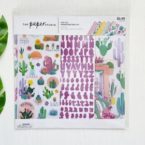 The Paper Studio Cactus Paper Crafting Scrapbook 36 Piece Kit NWT!